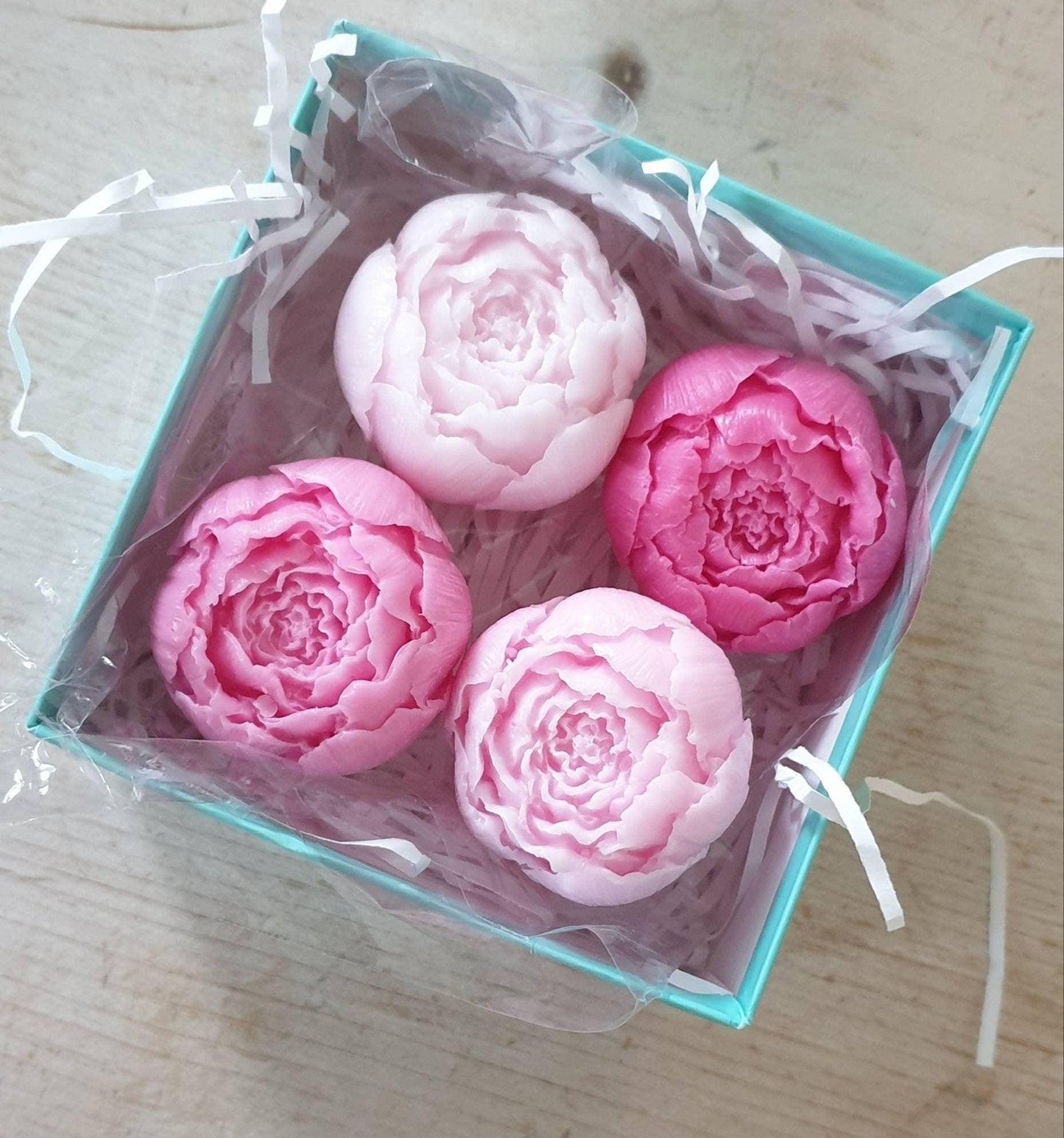 Shades of Pink Rose Scented soaps - thepurehaven