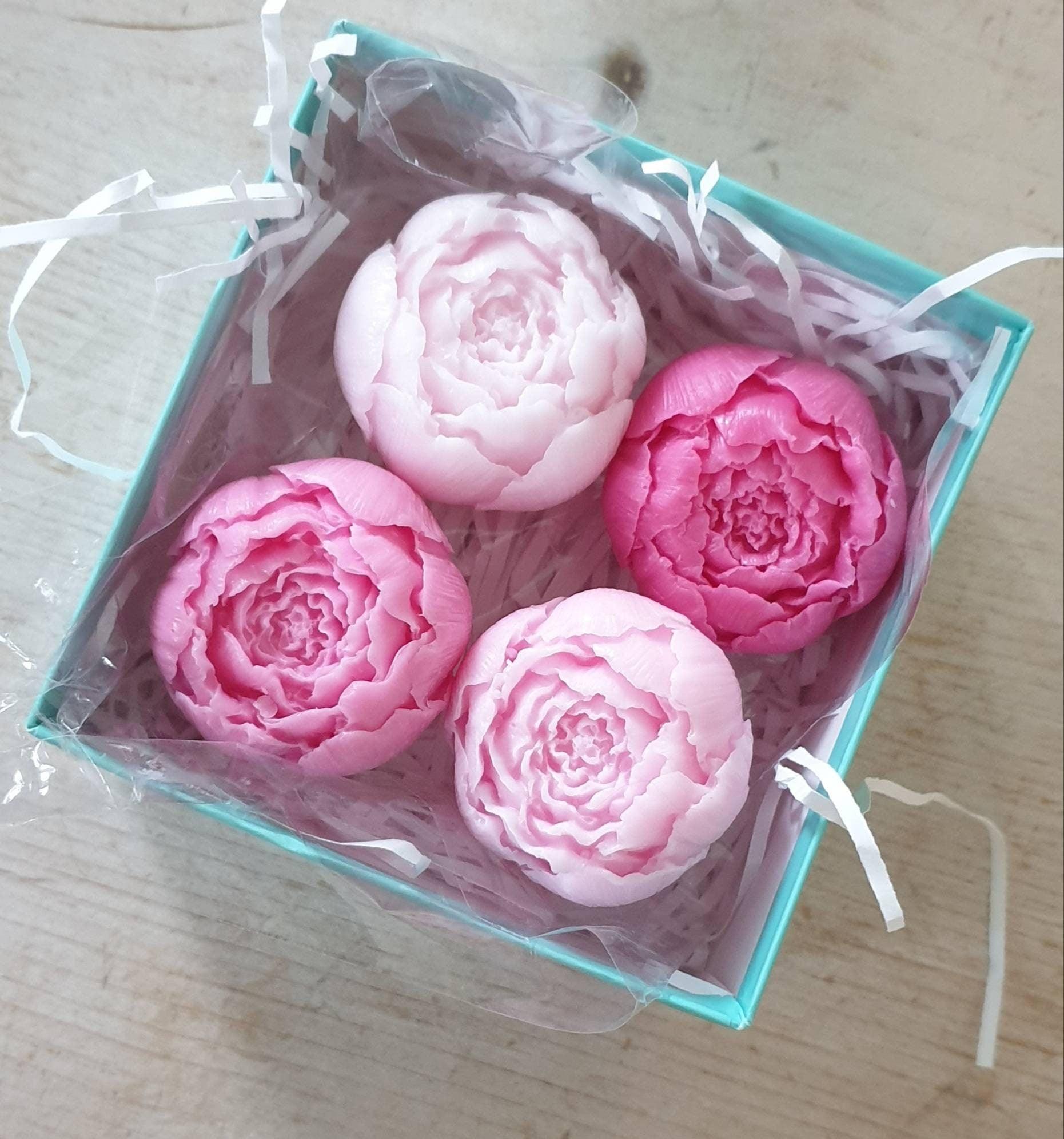 Shades of Pink Rose Scented soaps - thepurehaven